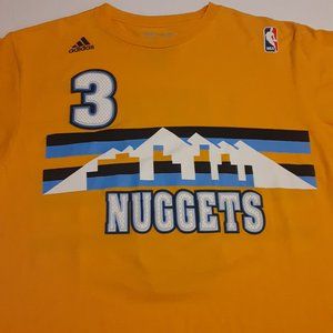 Adidas Men's The Go To Tee Denver Nuggets Ty Lawson Jersey T Shirt Size M